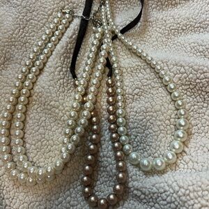 Elegant Pearl-like Necklace Assortment